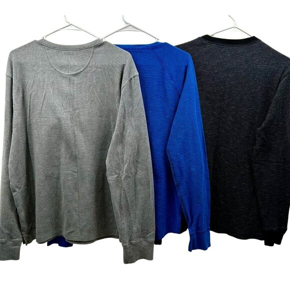 Bundle Of 3 Thermal Henley Waffle Knit Long Sleeve Shirts Large - Goodfellow &Co - Picture 5 of 6